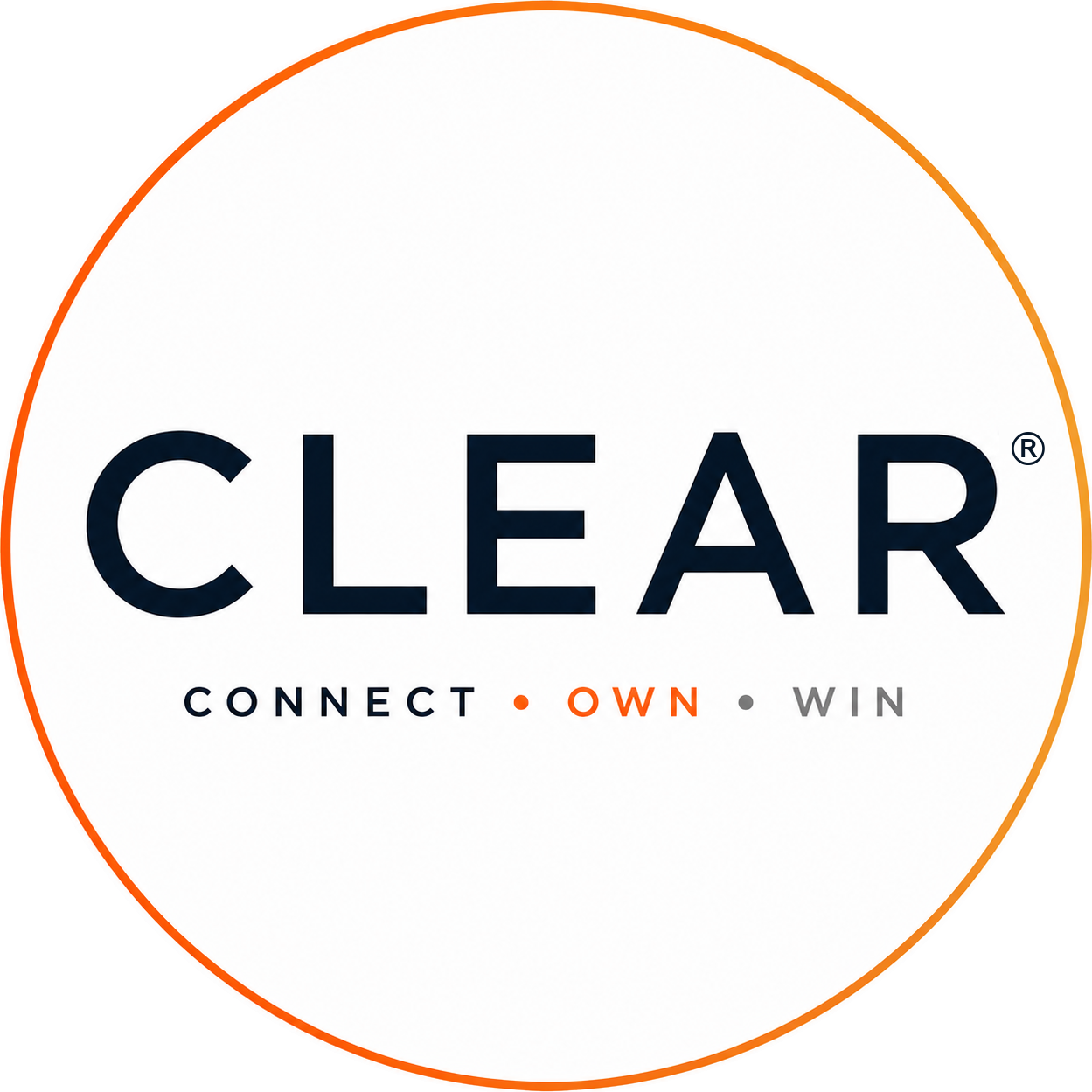 CLEAR · Connect · Own · Win